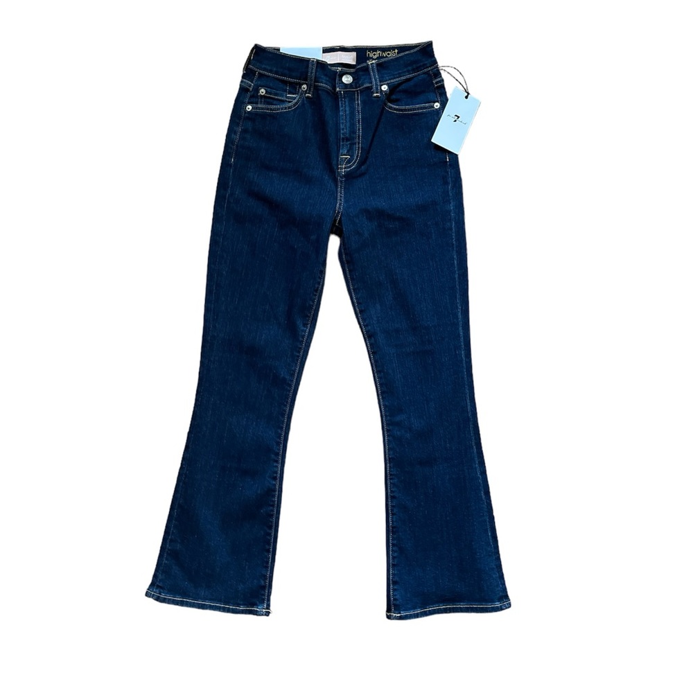 NWT, 7 Mankind Blair High Waist Slim Kick 25 (Runs small.)